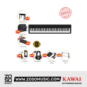 Kawai ES-120 Portable Digital Home Piano - Black |  KAWAI |  PIANO-DIGITAL |  Zoso Music