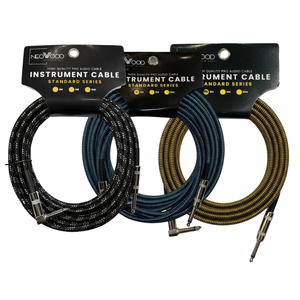 Neowood AMP006 3 Meter QTR- Right Angled QTR Instrument Cable | Zoso Music Sdn Bhd