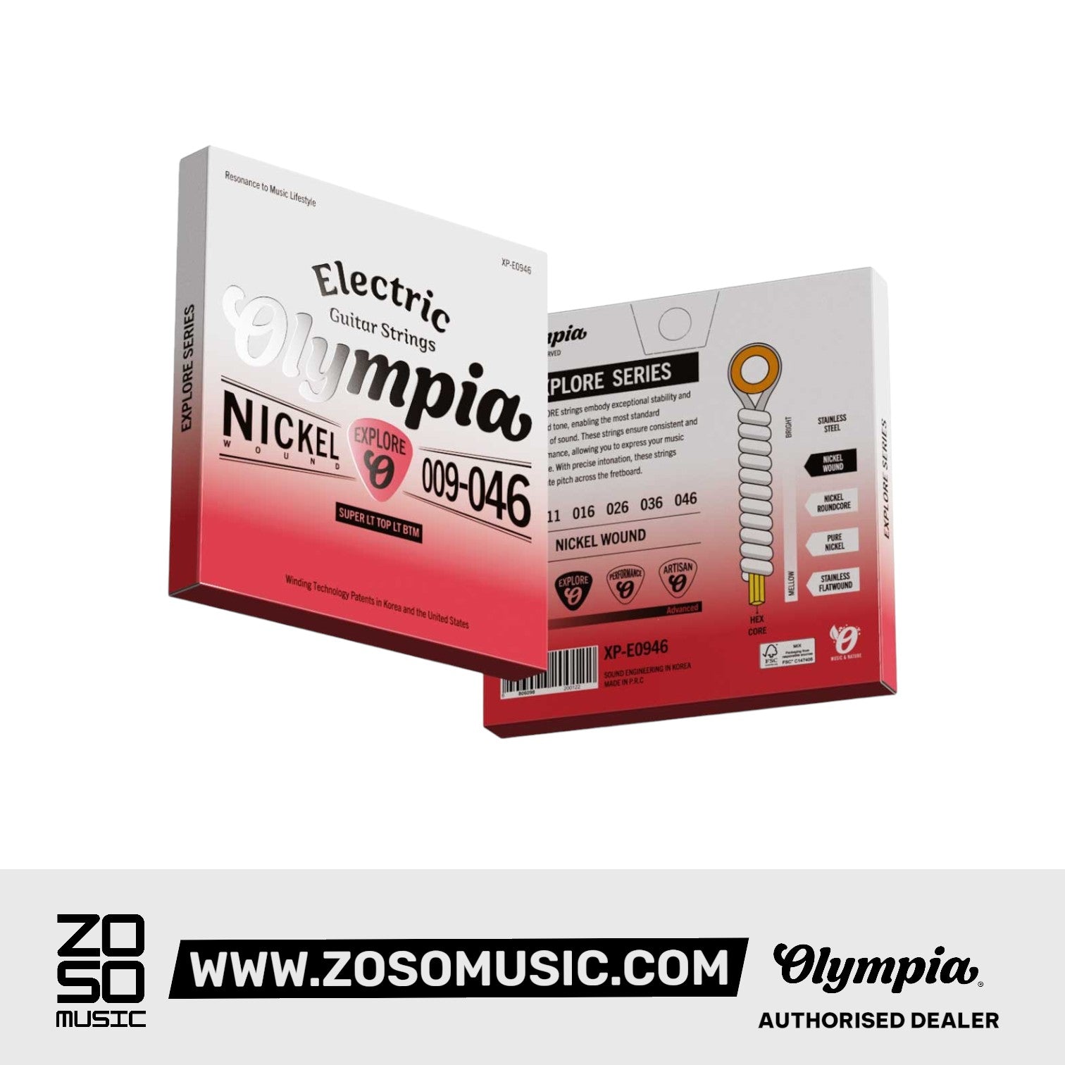 Olympia XP-E0946 Electric Guitar Strings 09/46