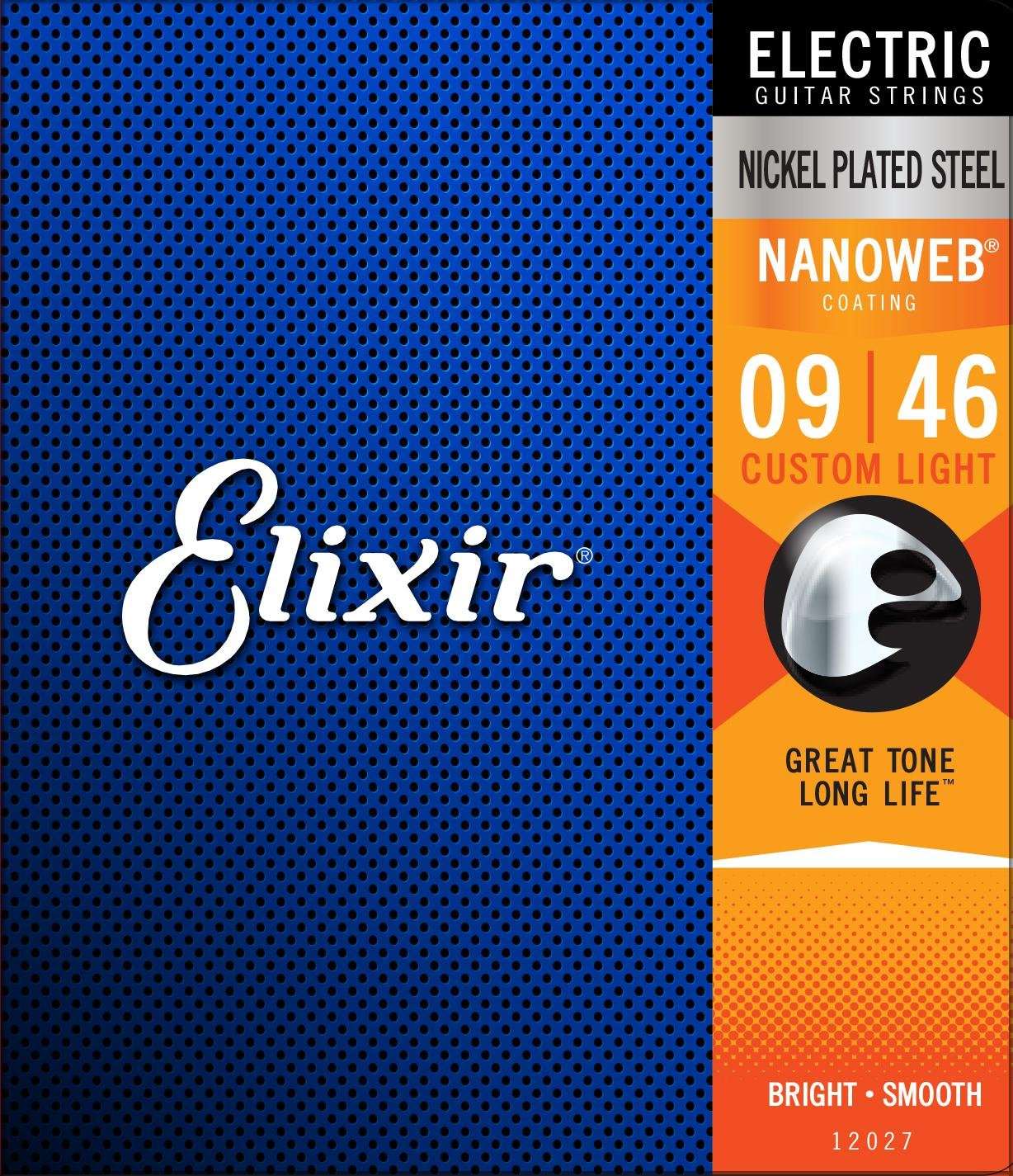 ELIXIR 12027 NANOWEB ELECTRIC GUITAR STRINGS 9-46 | ELIXIR , Zoso Music