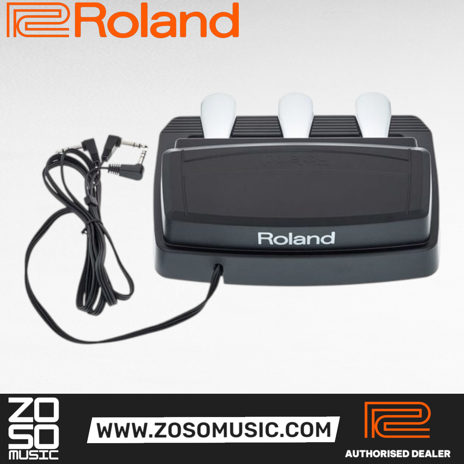 Roland RPU-3 Triple Pedal Unit with Half-damper Function |  ROLAND |  KEYBOARD & PIANO ACCESSORIES |  Zoso Music