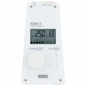 Korg KDM-3 Digital Metronome - White |  KORG |  METRONOME |  Zoso Music