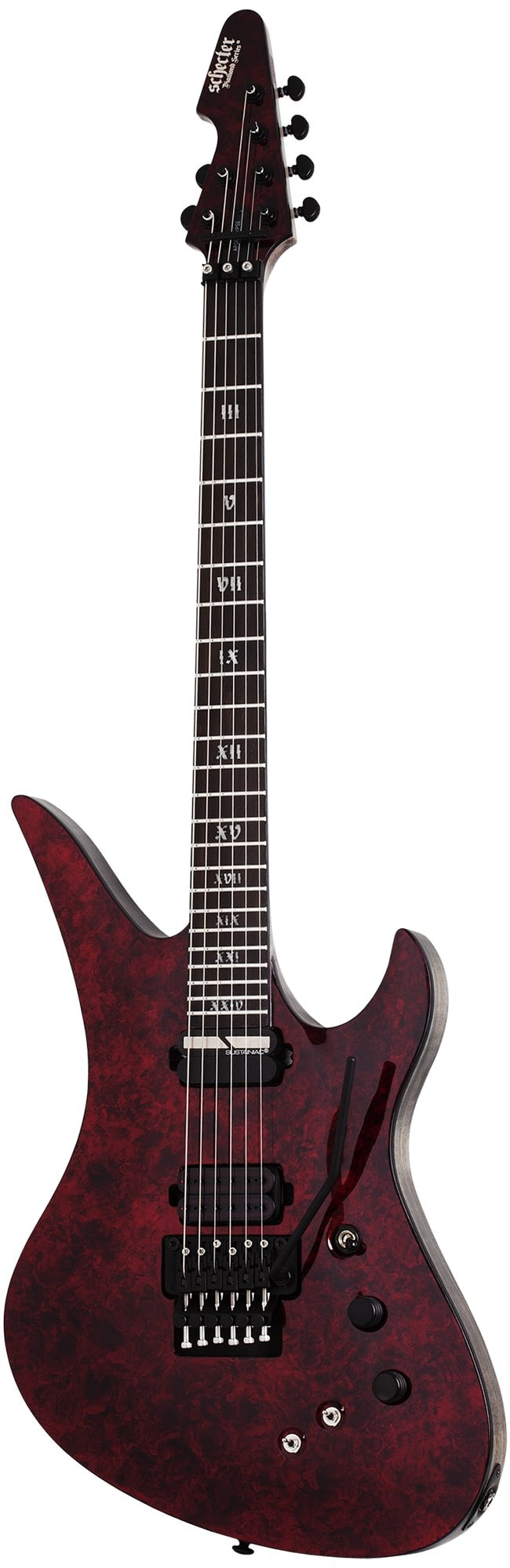 Schecter Avenger Floyd Rose-s Apocalypse Electric Guitar - Red Reign (1309) Made In Korea
