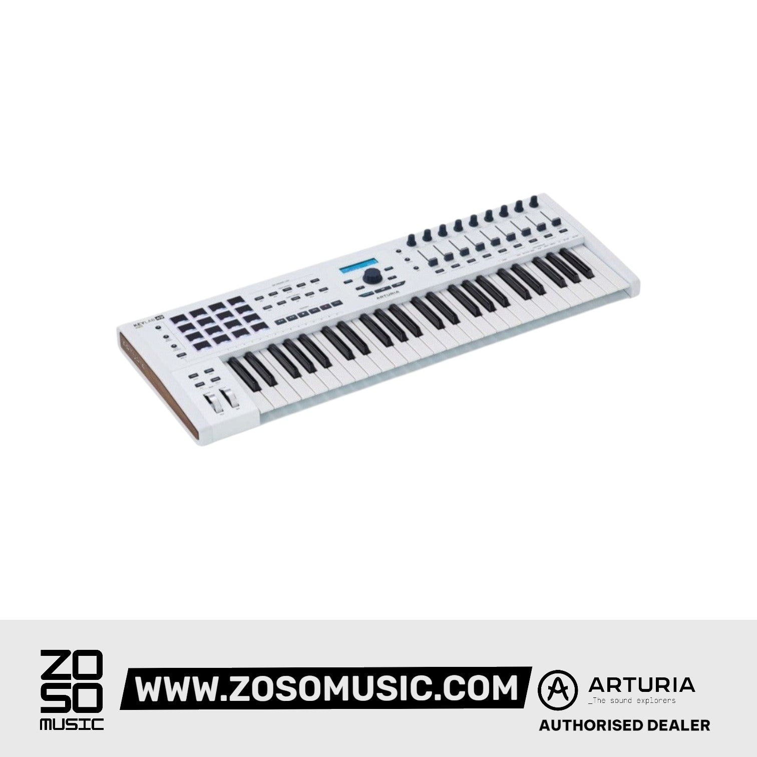 Arturia KeyLab mkII 49 Keyboard Controller, White |  ARTURIA |  KEYBOARD-MIDI CONTROLLER |  Zoso Music