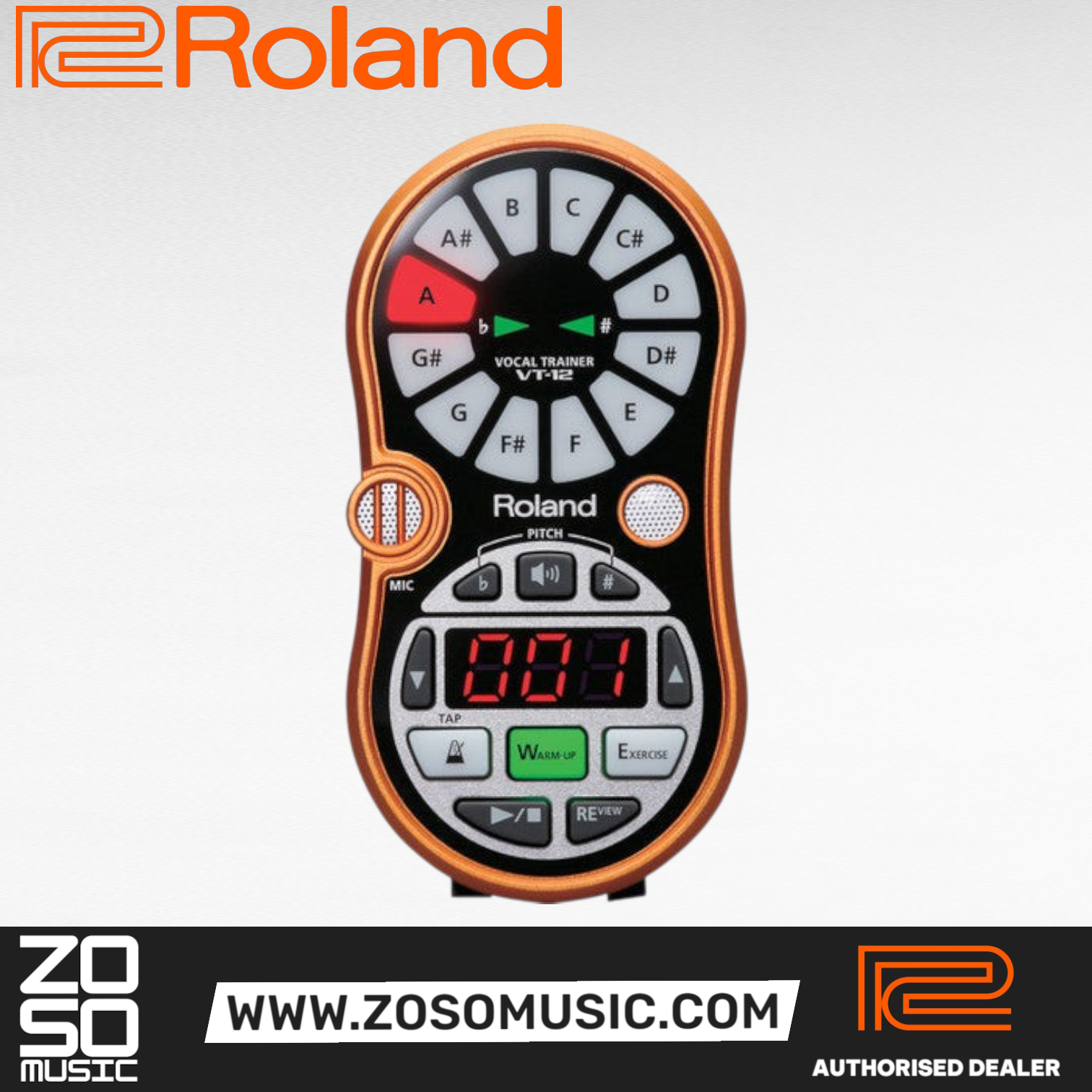 Roland VT-12 Vocal Trainer - Metallic Orange | Zoso Music Sdn Bhd