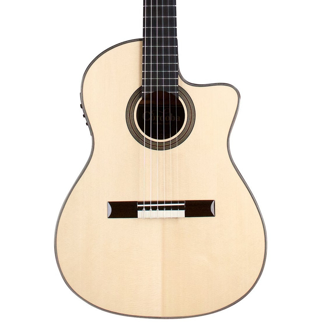 Cordoba Fusion 14 Maple Classical Guitar - Solid European Spruce Top, Flamed Maple Back & Sides, With Gator Guitar Case