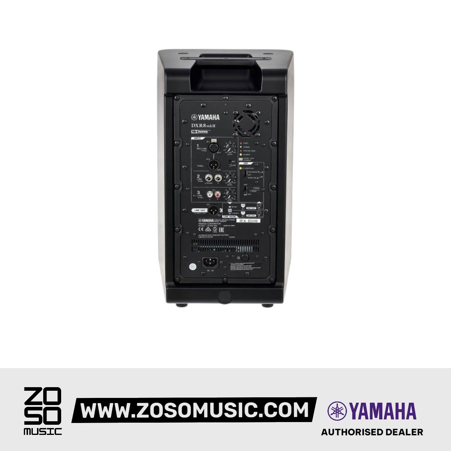 Yamaha DXR8 mkII 1100-Watt 8 inch Powered Speaker |  YAMAHA PRO AUDIO |  POWERED SPEAKER |  Zoso Music