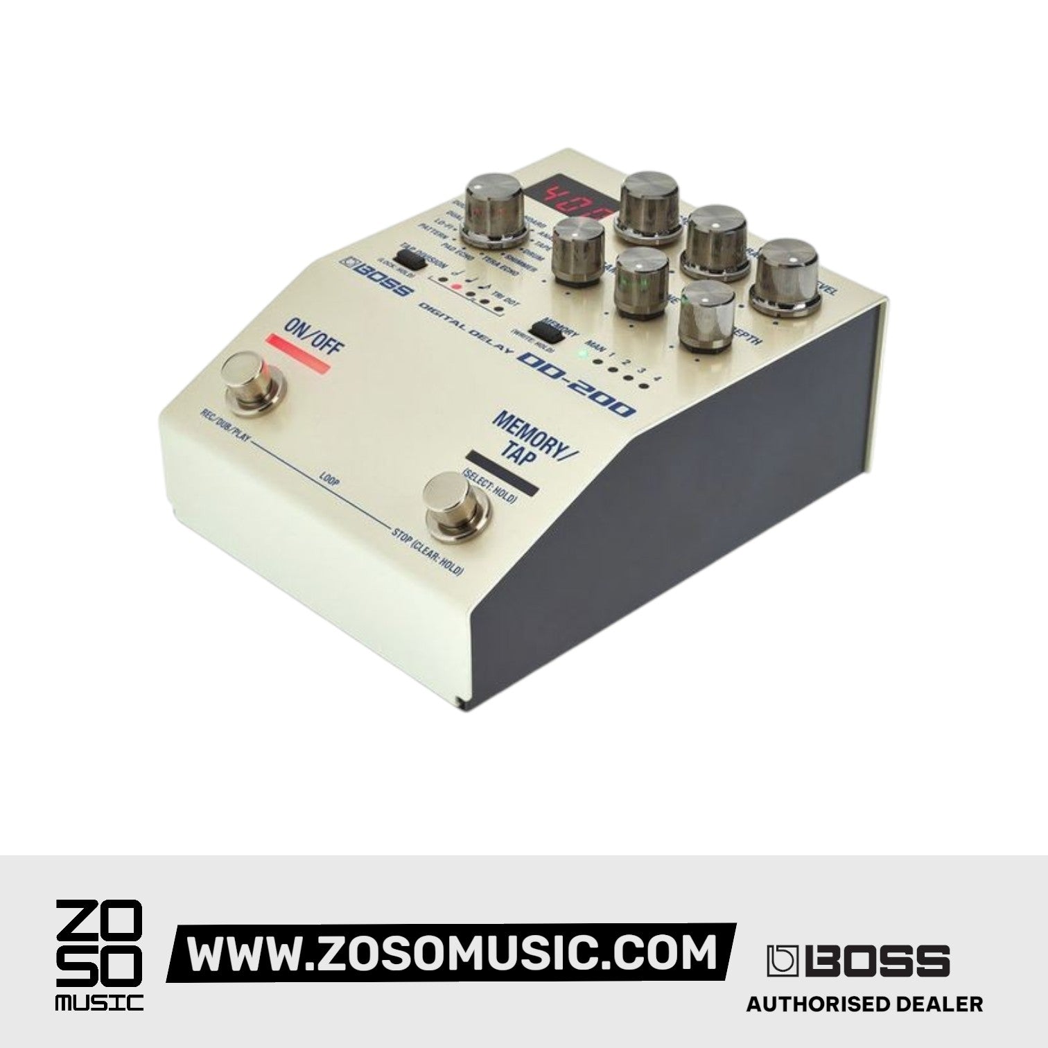 Boss DD-200 Digital Delay Pedal |  BOSS |  SUSTAIN PEDALS |  Zoso Music
