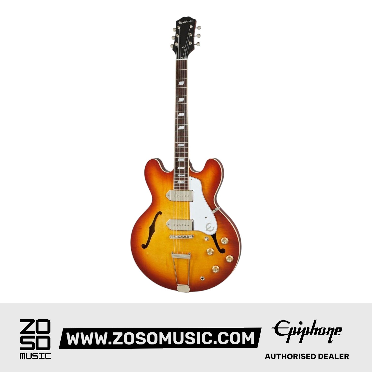 Epiphone ESECA00RTNH1 USA Casino  Hollowbody Electric Guitar - Royal Tan |  EPIPHONE |  ELECTRIC GUITAR |  Zoso Music