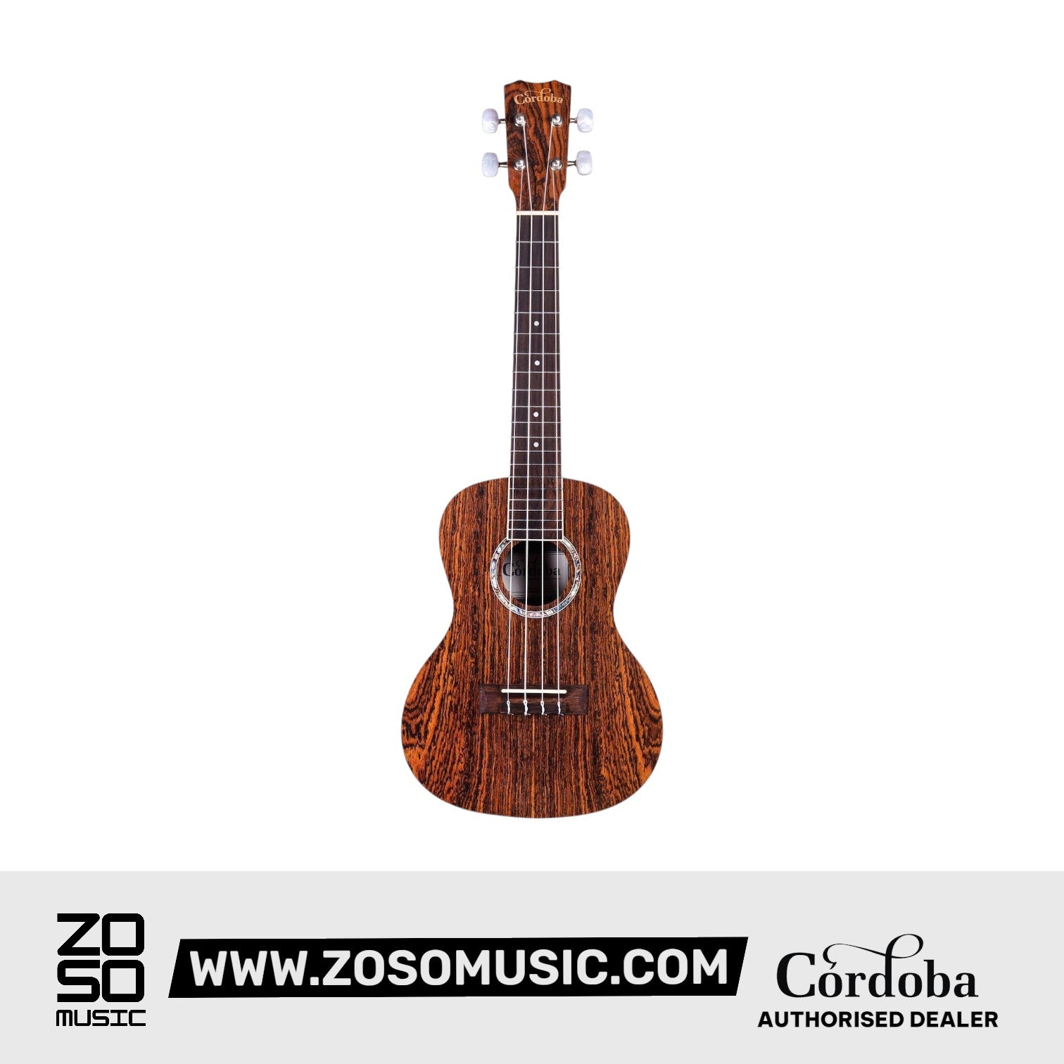 Cordoba 15CB Bocote Concert Ukulele - Bocote Top, Bocote Back & Sides |  CORDOBA |  UKULELE |  Zoso Music