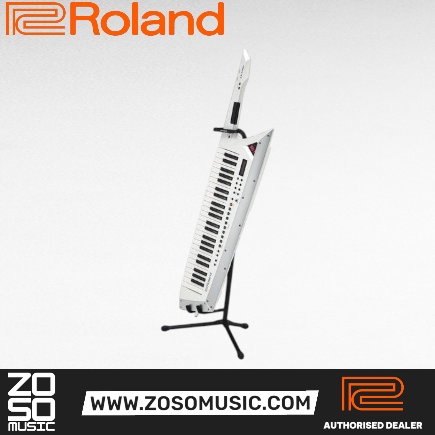 Roland AX-Edge 49-Key Keytar Synthesizer with FREE Shipping - White (AXEdge AX Edge), ROLAND, SYNTHESIZER, roland-synthesizer-axedge-w, ZOSO MUSIC SDN BHD