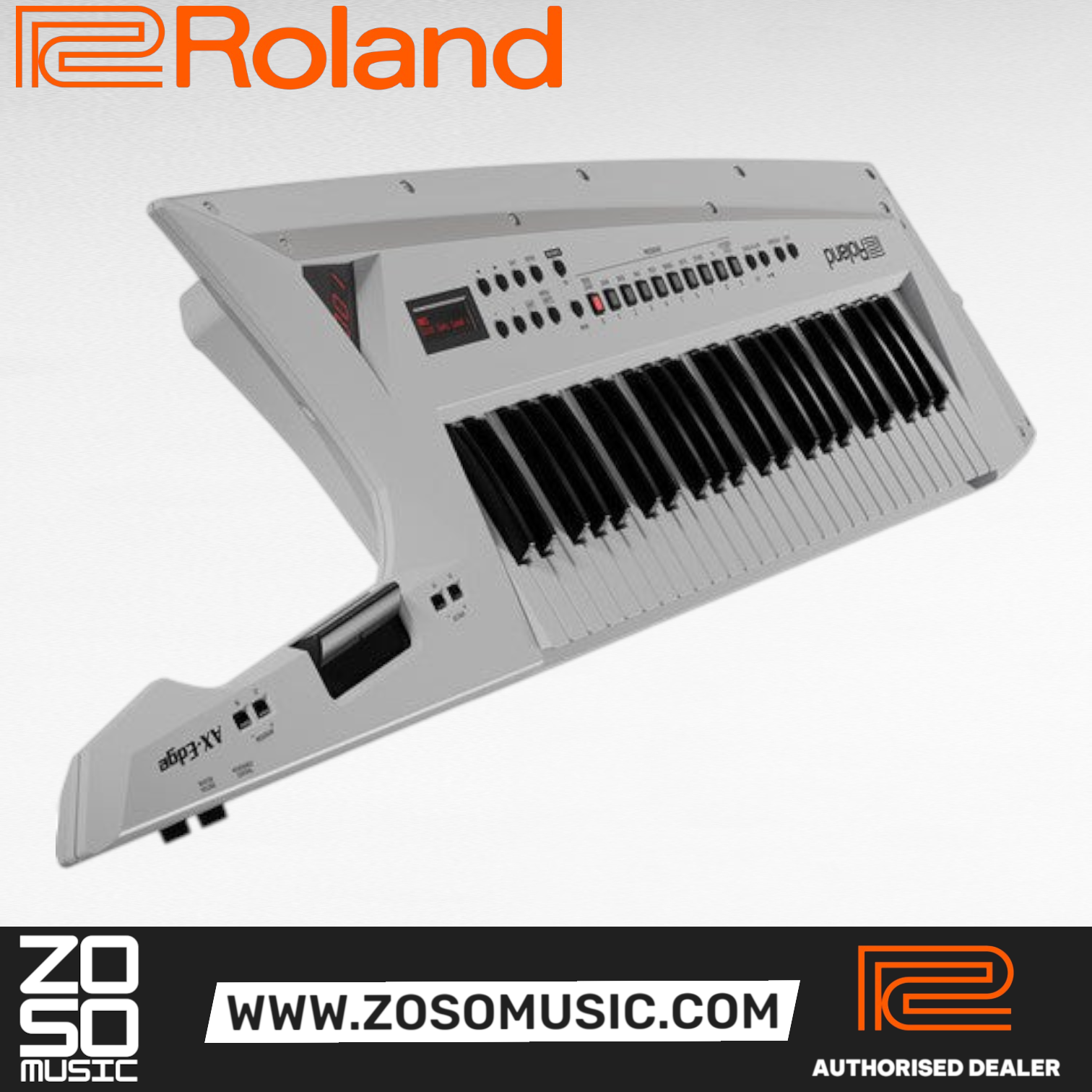 Roland AX-Edge 49-Key Keytar Synthesizer with FREE Shipping - White (AXEdge AX Edge), ROLAND, SYNTHESIZER, roland-synthesizer-axedge-w, ZOSO MUSIC SDN BHD