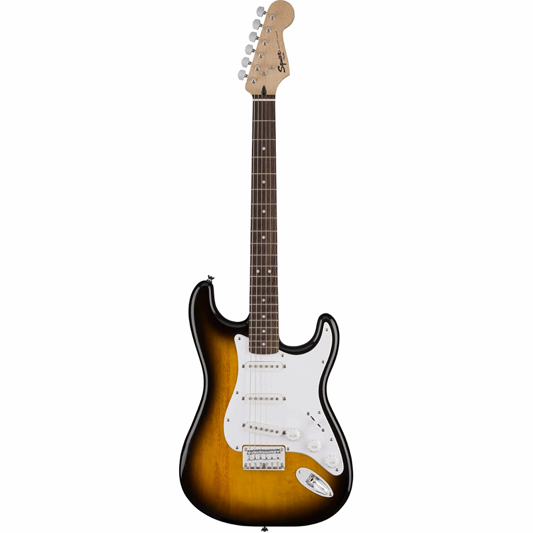 SQUIER BULLET STRATOCASTER WITH TREMOLO AND LAUREL FINGERBOARD ELECTRIC GUITAR - BROWN SUNBURST COLOR, SQUIER BY FENDER, ELECTRIC GUITAR, squier-electric-guitar-f03-037-0001-532, ZOSO MUSIC SDN BHD