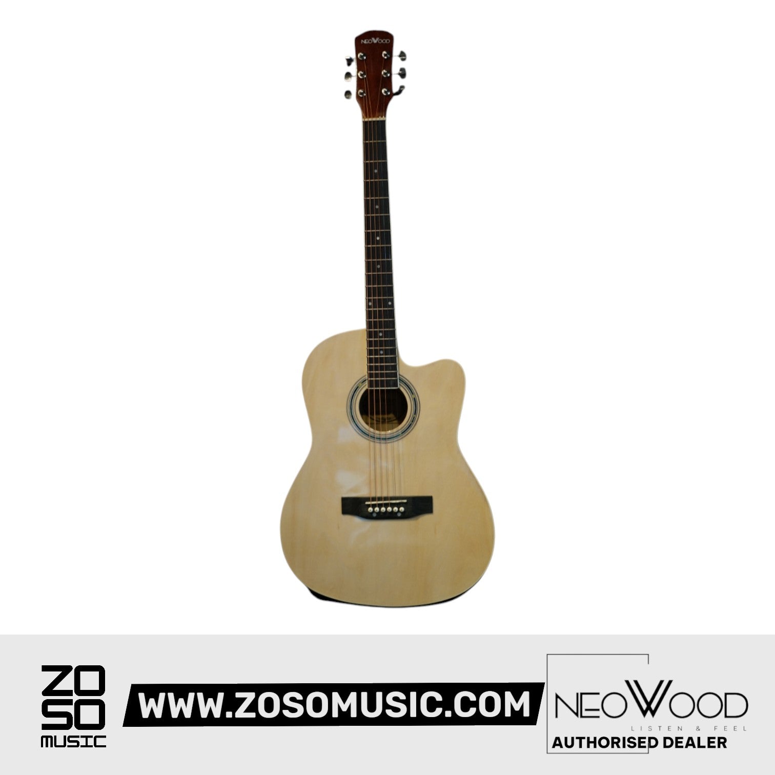 Neowood C10 NAT 39Inch Acoustic Guitar Gloss Finish Natural |  NEOWOOD |  ACOUSTIC GUITAR |  Zoso Music