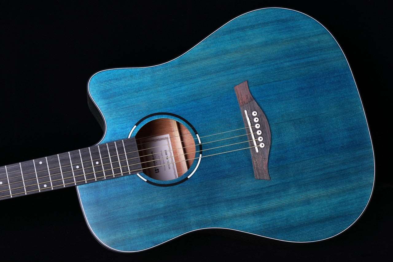Caesar WL-800Ce Solid Top Acoustic Guitar Cutaway With Build in EQ & Bag | CAESAR , Zoso Music