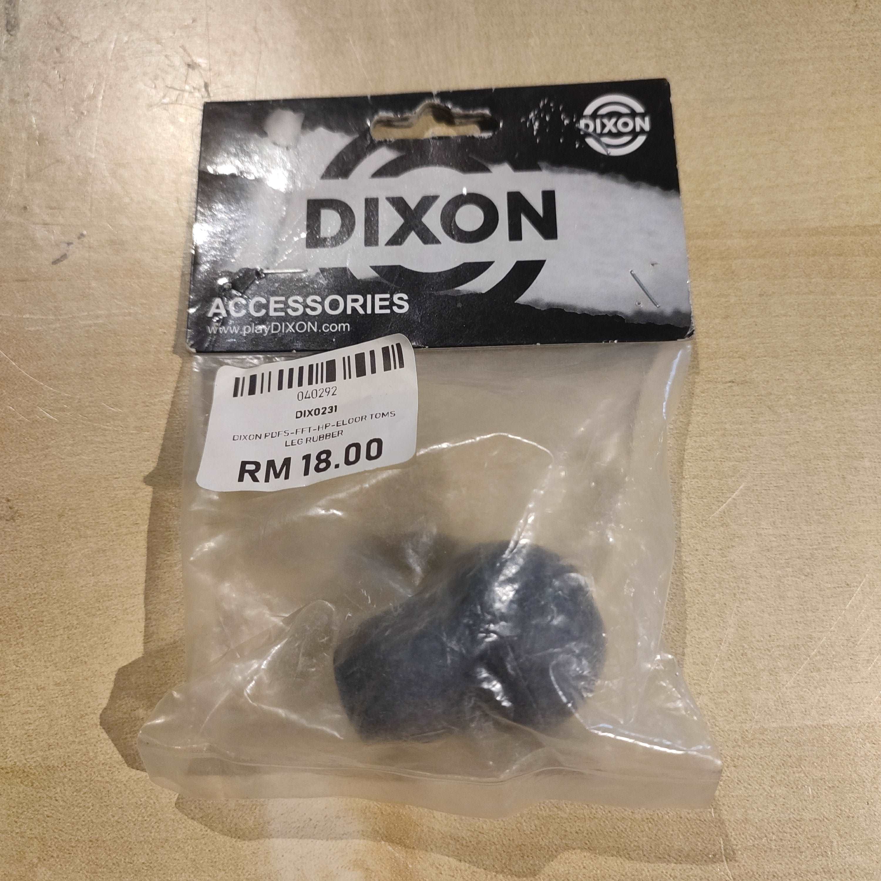 DISPLAY CLEARANCE - DIXON 0231 PDFS-FFT-HP RUBBER TIP FLOATING FLOOR TOM, 1PCS | DIXON , Zoso Music