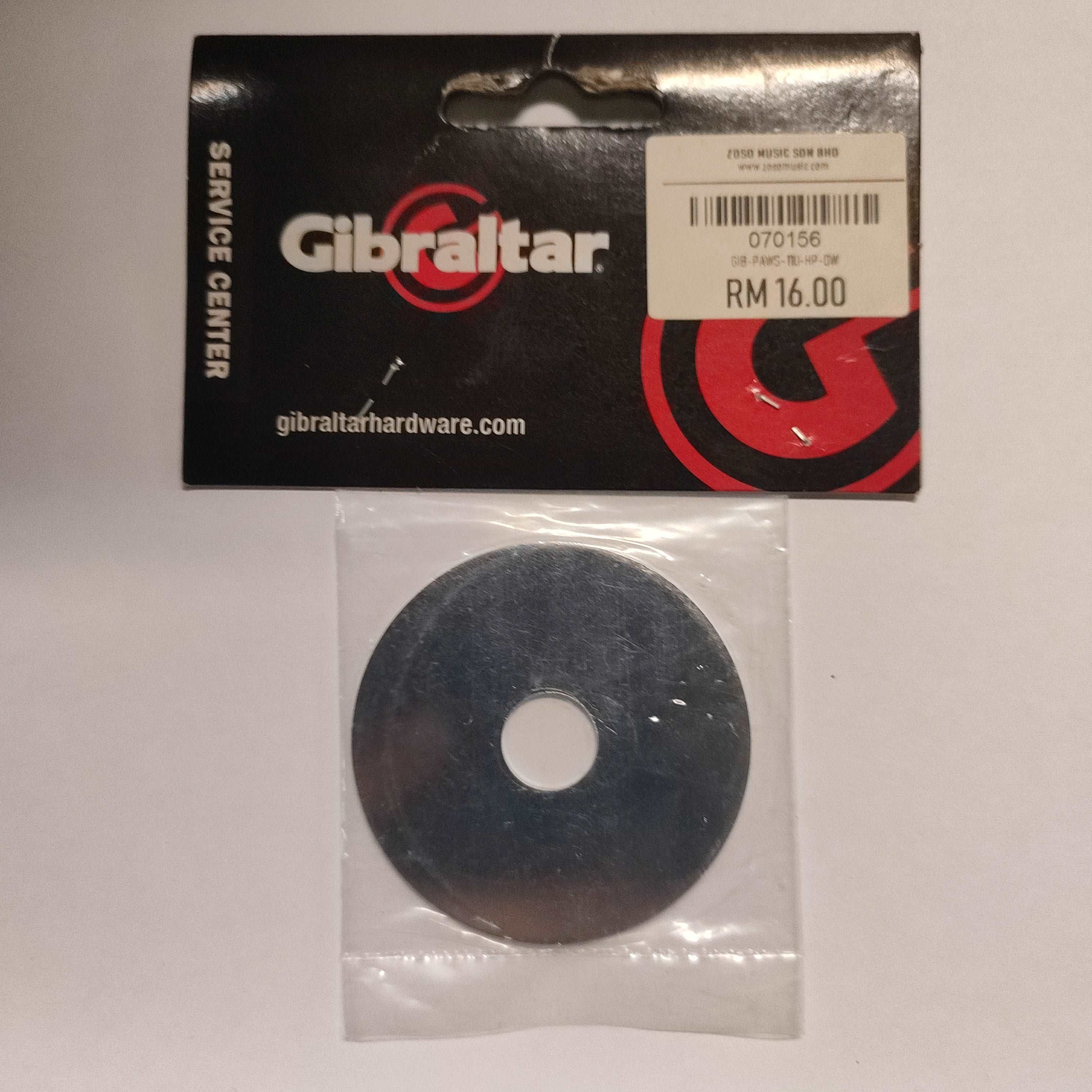 DISPLAY CLEARANCE - GIBRALTAR SC-1655-1 METAL CUP WASHER, 1PCS | GIBRALTAR , Zoso Music