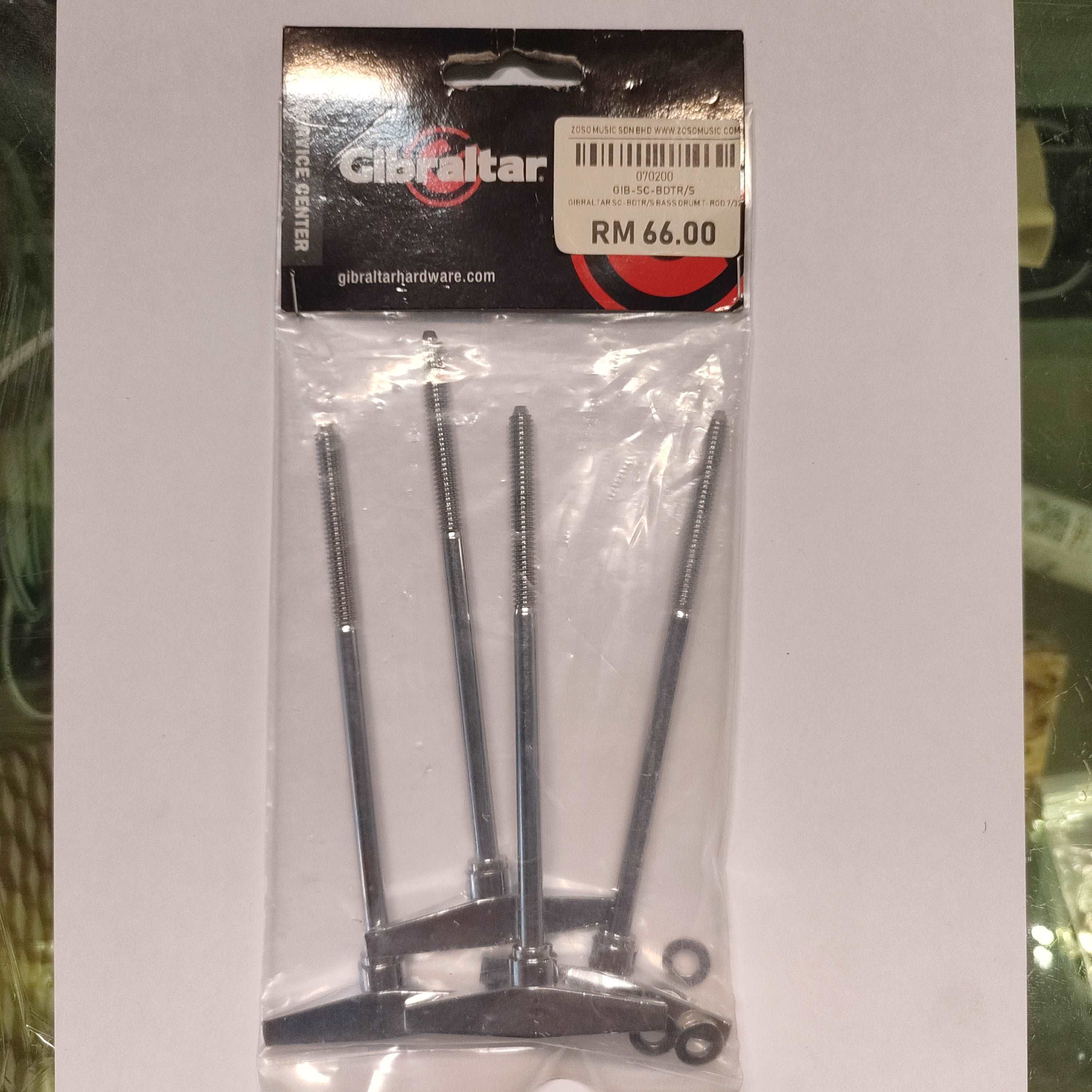 DISPLAY CLEARANCE - GIBRALTAR SC-BDTR/S BASS DRUM T-ROD 7/32", 4PCS | GIBRALTAR , Zoso Music