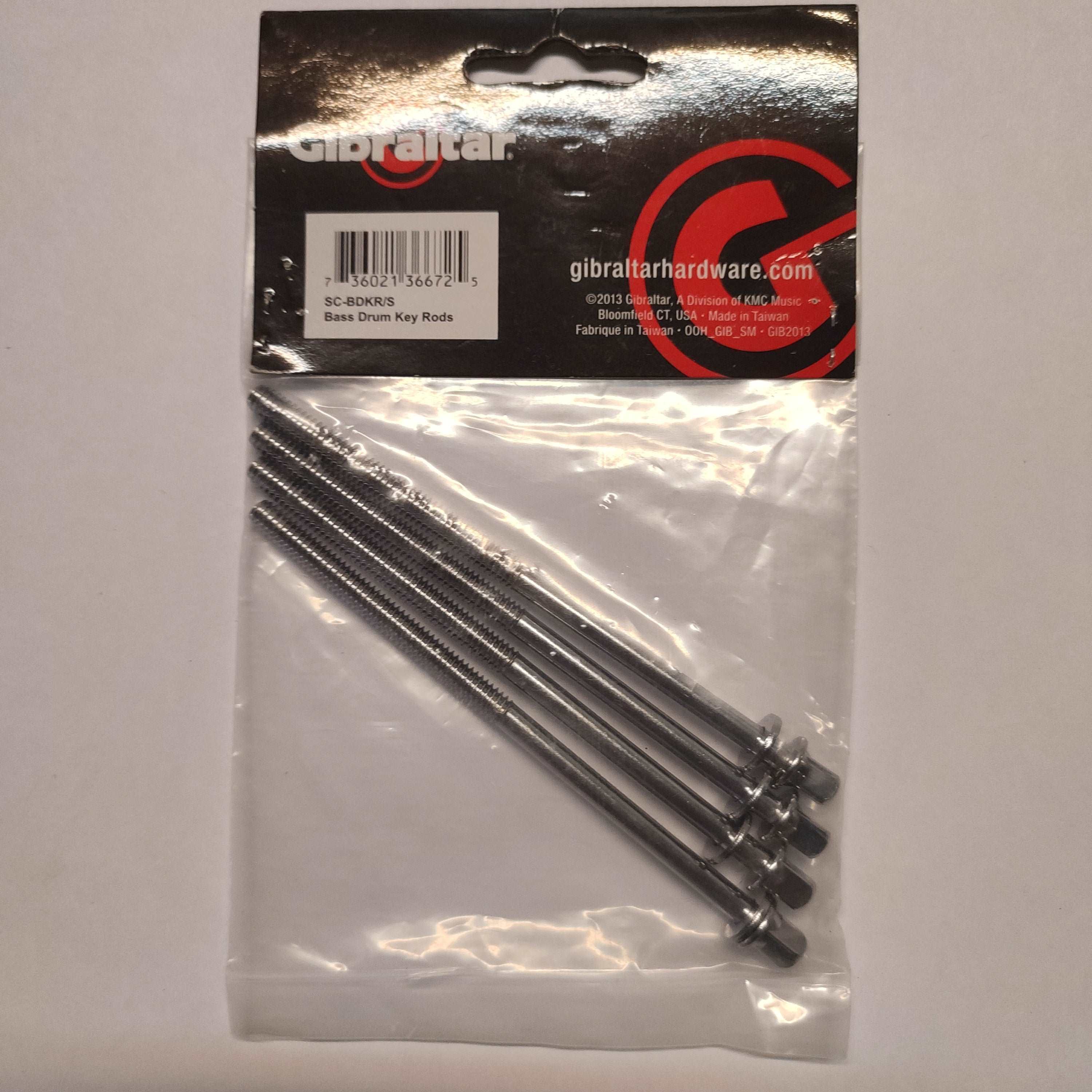 DISPLAY CLEARANCE - GIBRALTAR SC-BDKR/S BASS DRUM KEY RODS W/WASHER, 4PCS | GIBRALTAR , Zoso Music