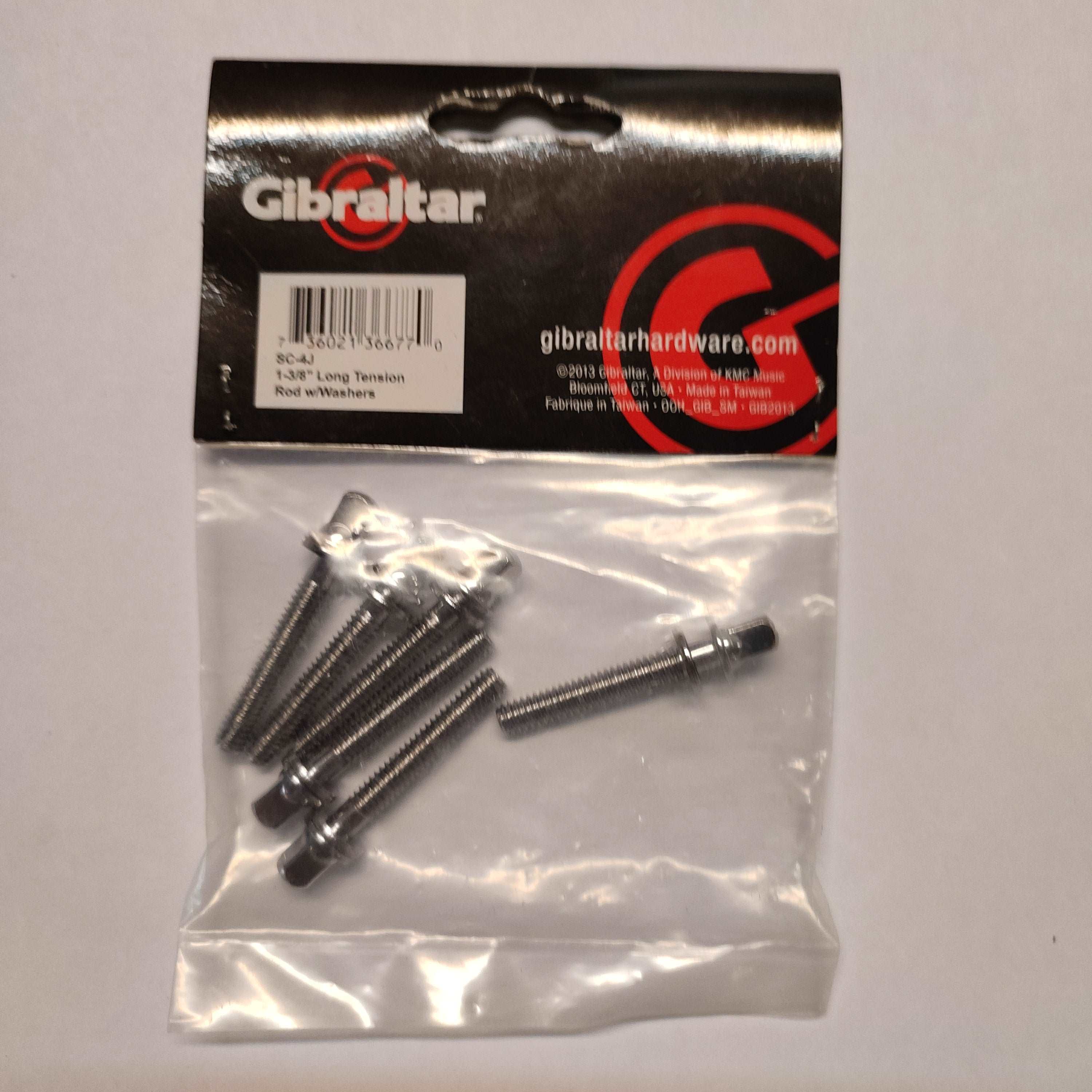 DISPLAY CLEARANCE - GIBRALTAR SC-4J 1 3/8INCH (35 MM) TENSION RODS, PACK OF 6 W/WASHERS | GIBRALTAR , Zoso Music