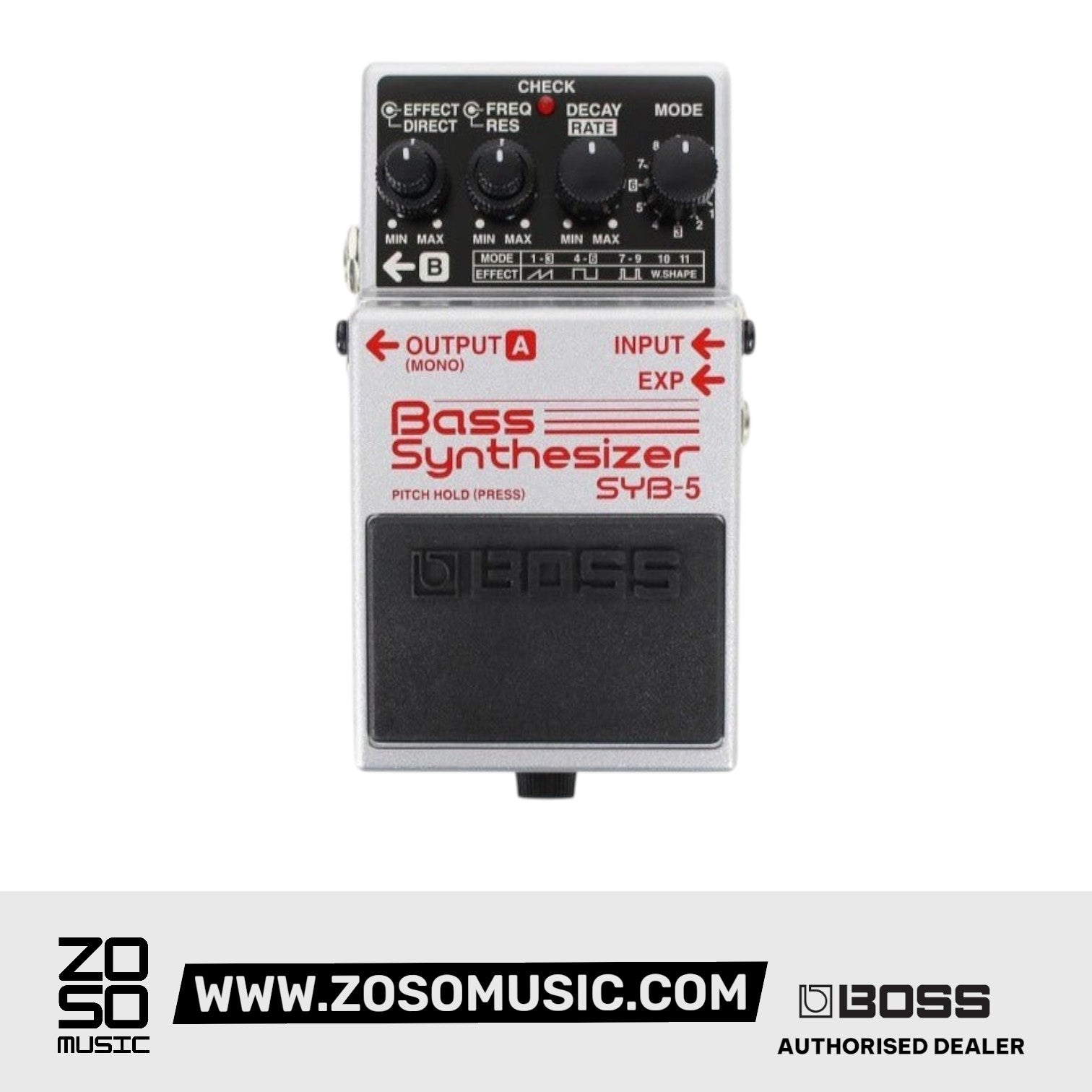 Boss SYB-5 Bass Synthesizer Guitar Pedal | Zoso Music Sdn Bhd