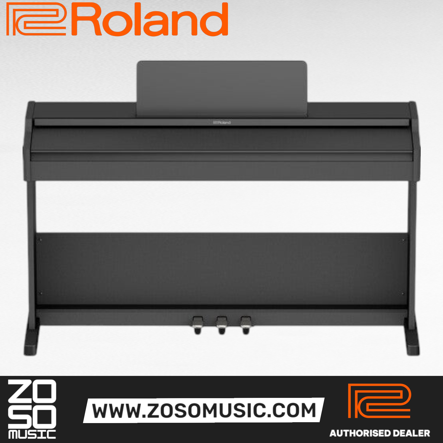 Roland RP107 Digital Piano with FREE RH-5 Headphone and Piano Bench - Black |  ROLAND |  PIANO-DIGITAL |  Zoso Music