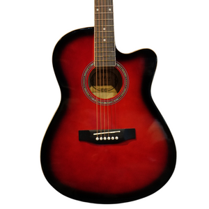 Neowood C10 RDS 39Inch Acoustic Guitar Gloss Finish Red | Zoso Music Sdn Bhd