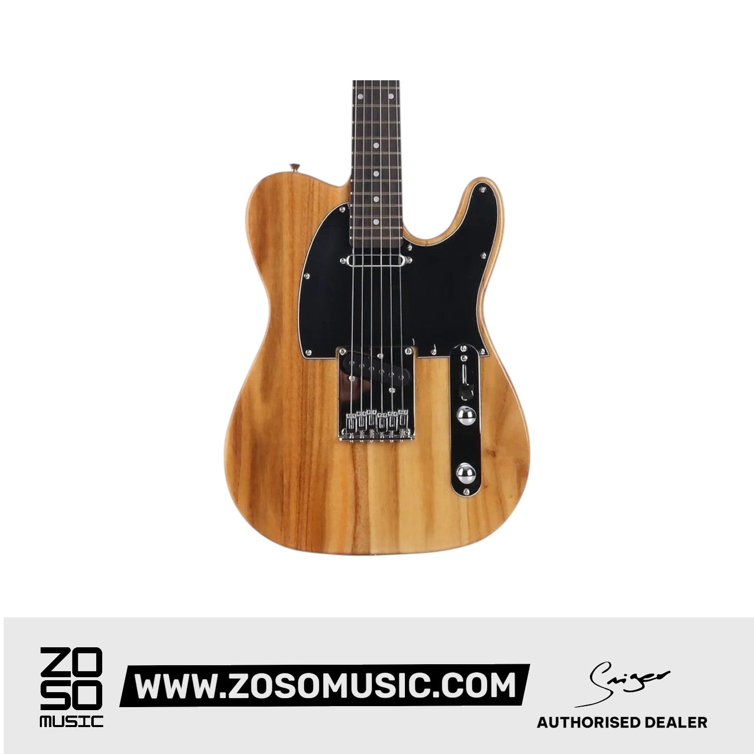 Smiger S-G17 Telecaster Natural Electric Guitar | Zoso Music Sdn Bhd