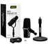 Shure MV7+-K Podcast XLR/USB Microphone Bundle with Desktop Stand, Black