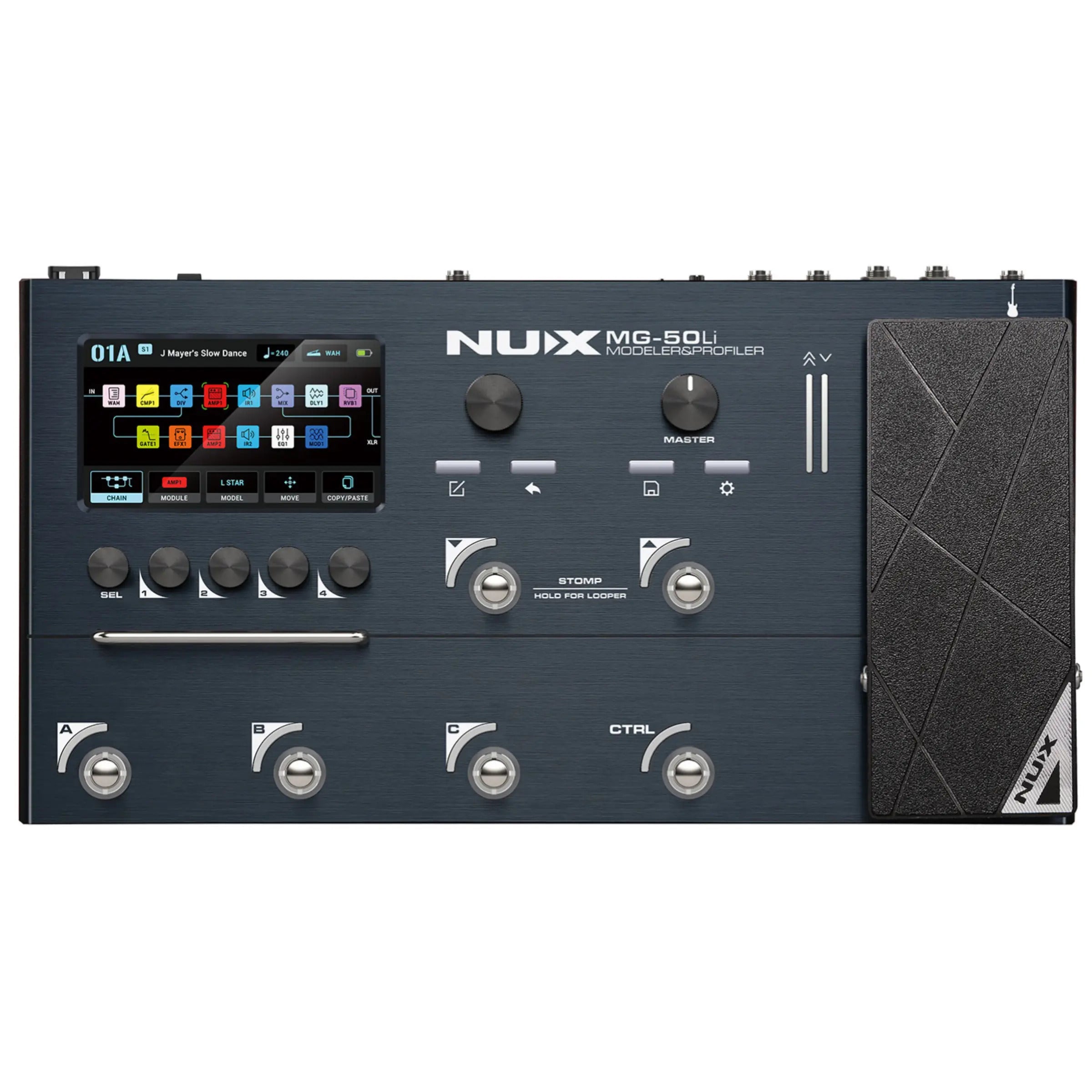 Nux MG-50Li Modeler and Profilier Guitar Multi-Effect Pedal | Zoso Music Sdn Bhd
