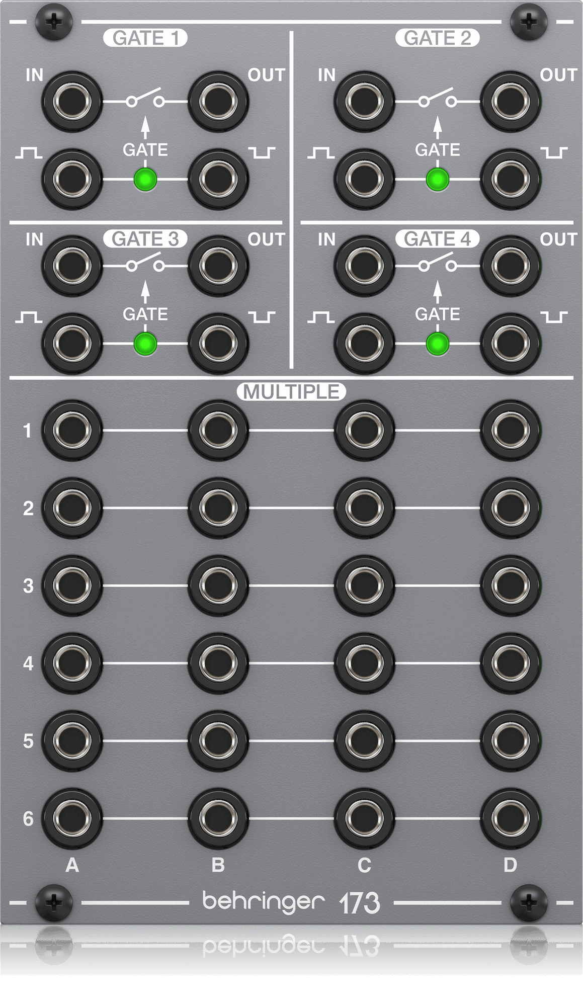 Behringer 173 Quad Gate / Multiples Eurorack Module | BEHRINGER , Zoso Music