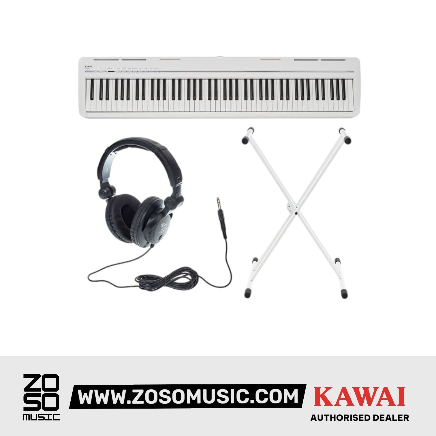 Kawai ES-120 Portable Digital Home Piano - White |  KAWAI |  PIANO-DIGITAL |  Zoso Music