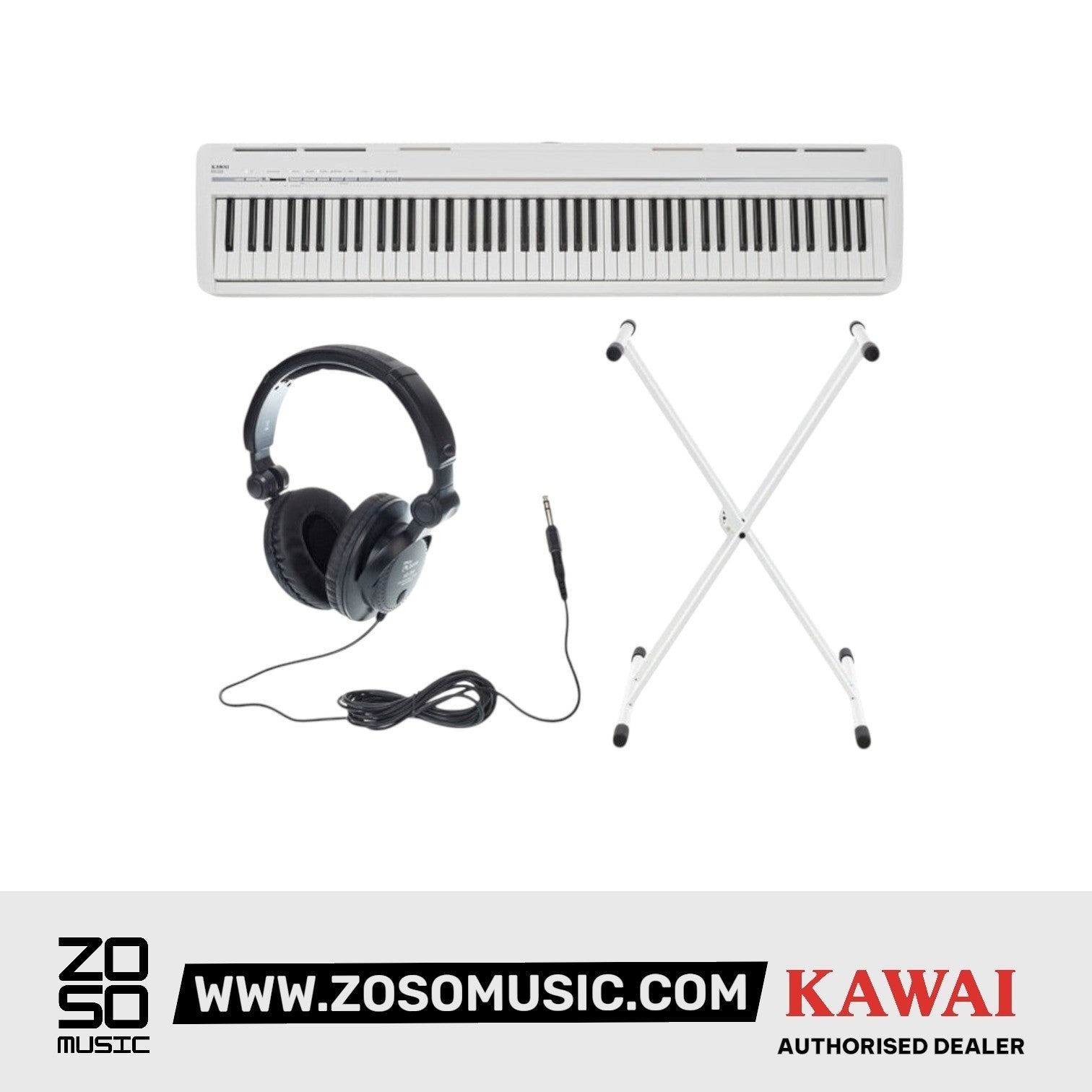 Kawai ES-120 Portable Digital Home Piano - Light Grey |  KAWAI |  PIANO-DIGITAL |  Zoso Music