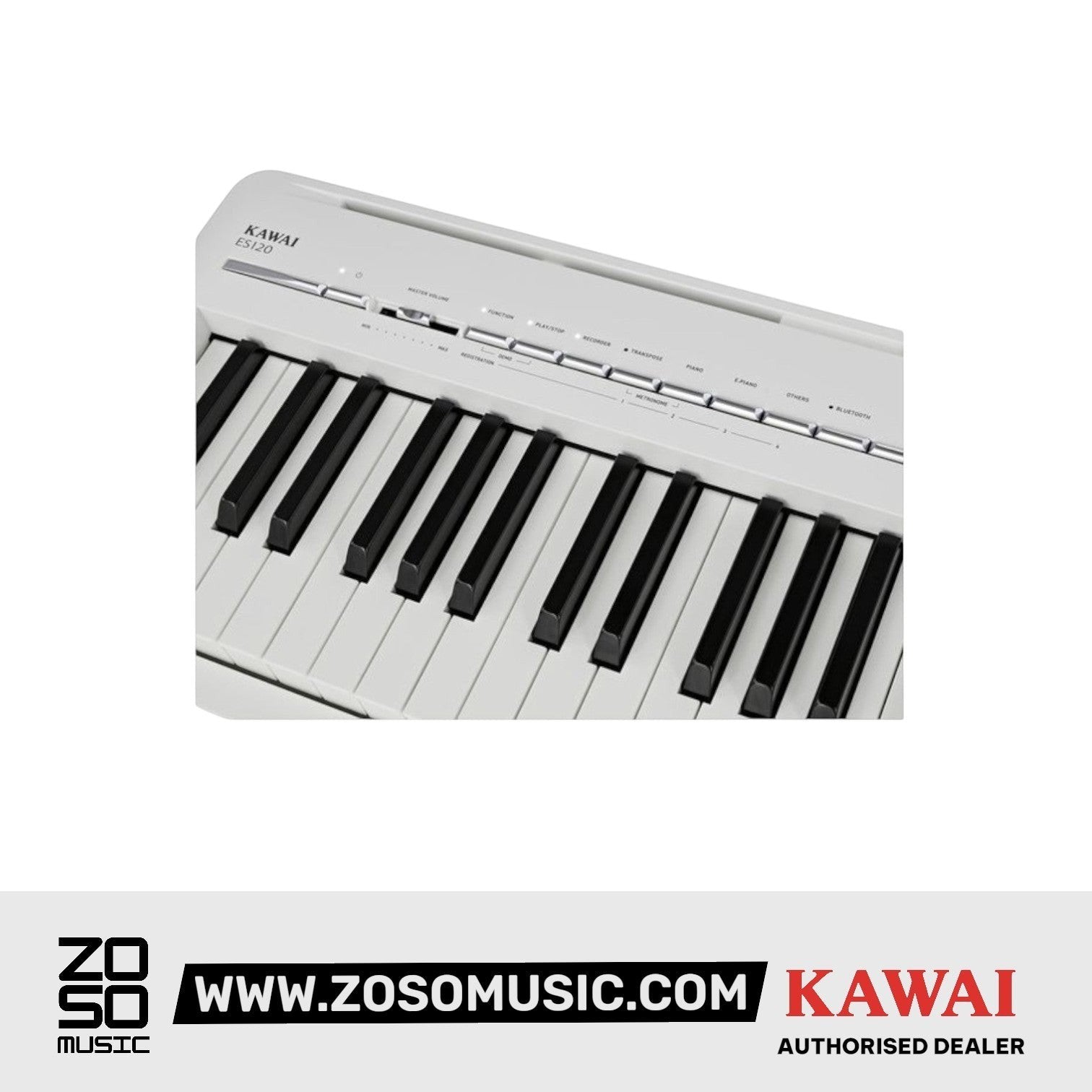 Kawai ES-120 Portable Digital Home Piano - Light Grey |  KAWAI |  PIANO-DIGITAL |  Zoso Music
