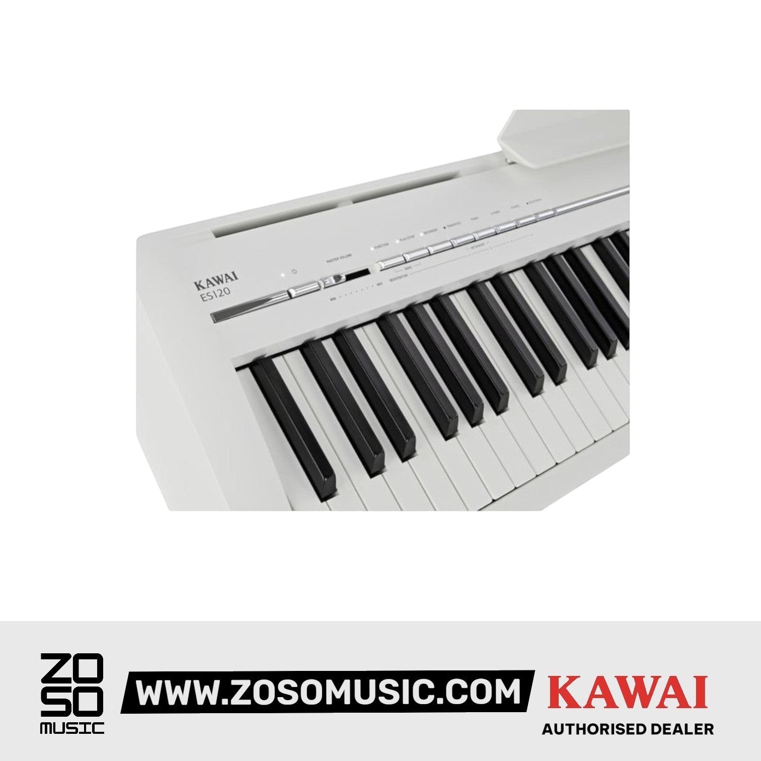 Kawai ES-120 Portable Digital Home Piano - Light Grey |  KAWAI |  PIANO-DIGITAL |  Zoso Music