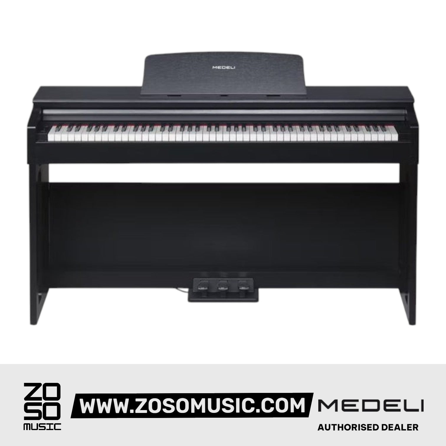 Medeli UP105 88 Keys Entry Level Upright Piano Package With Built In Metronome |  MEDELI |  PIANO-DIGITAL |  Zoso Music