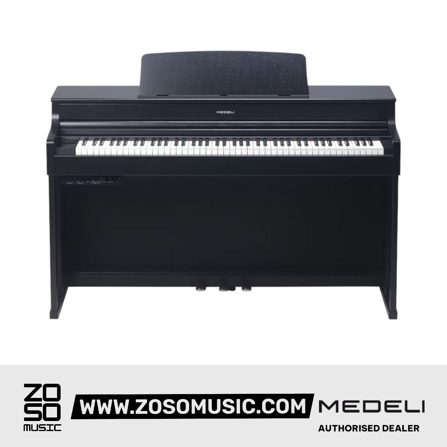 Medeli UP405E 88 Keys Upright Piano Package With Graded Action 3 Sensor Premium |  MEDELI |  PIANO-DIGITAL |  Zoso Music