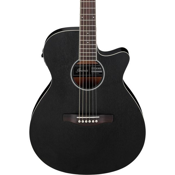 Ibanez AEG7MH-WK AEG Series Acoustic Electric Guitar, Weathered Black Open Pore