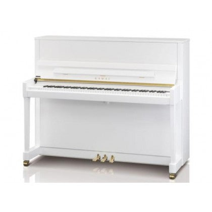 Kawai K-300 [Made In Japan] Professional Acoustic Upright Piano - White Polish
