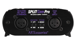 ART SPLITCom Pro 2-way Mic Signal Splitter/Combiner