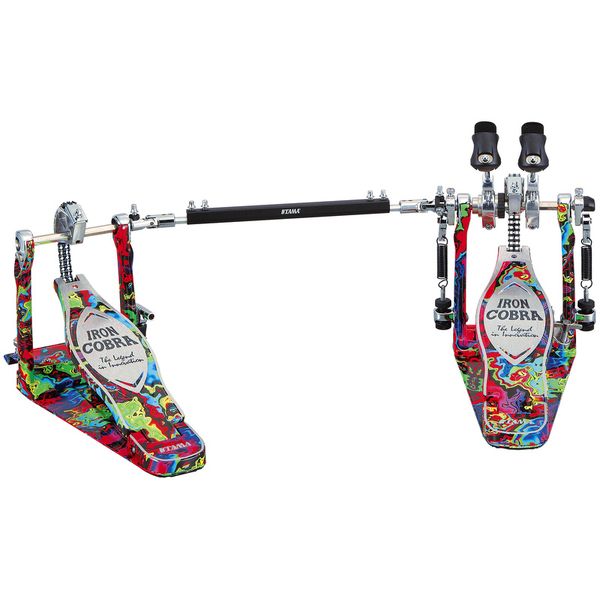Tama HP900RWMPR 50th Anniversary Marble Psychedelic Rainbow Twin Pedal | Zoso Music Sdn Bhd