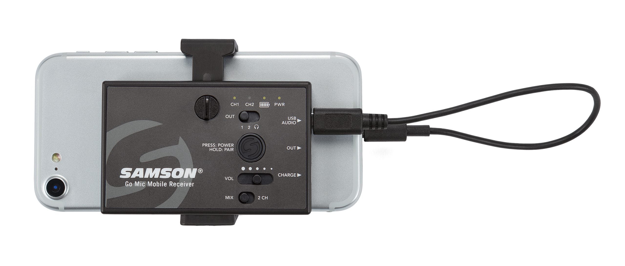 Samson Go Mic Mobile Lavalier System Close Up View Zoso Music 