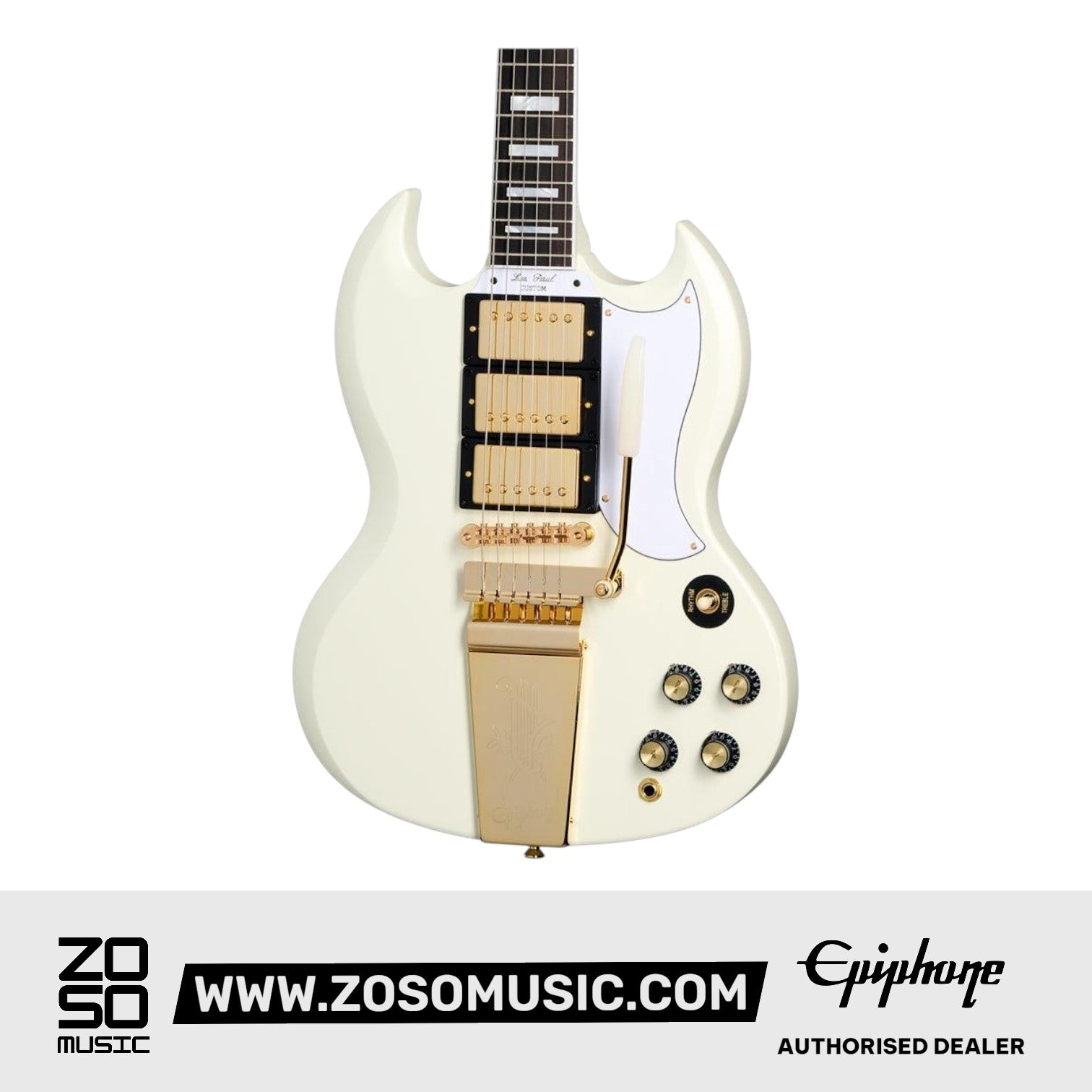 (Epiphone Inspired by Gibson Custom) Epiphone 1963 SG Custom Electric Guitar - Classic White
 | Zoso Music Sdn Bhd