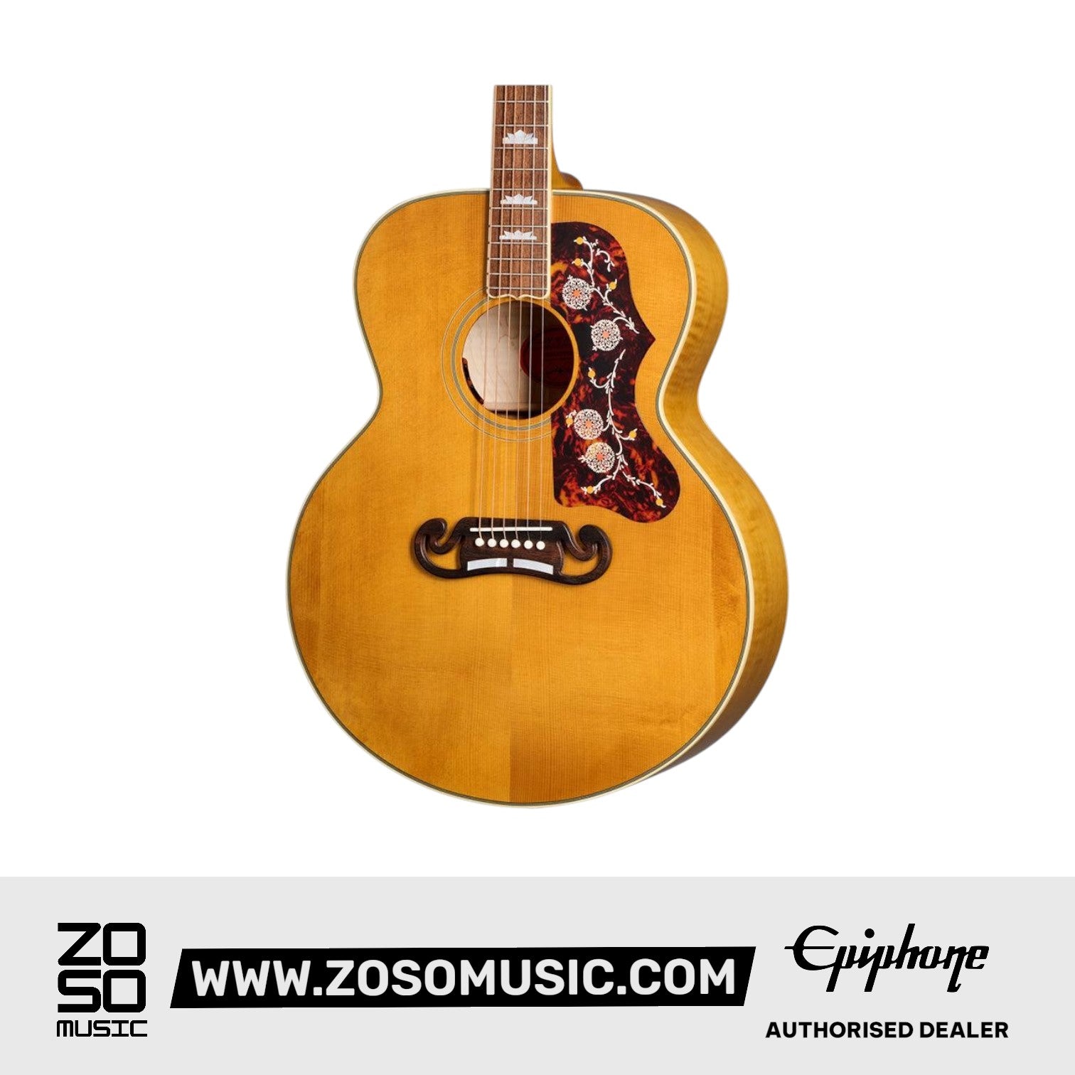 (Epiphone Inspired by Gibson Custom) Epiphone 1957 SJ-200 Acoustic-Electric Guitar - Antique Natural
 | Zoso Music Sdn Bhd