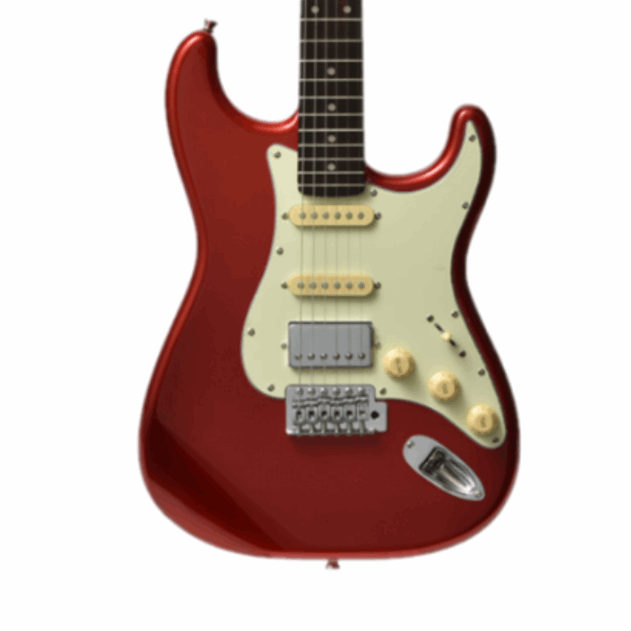 Bacchus Bst-2-rsm/r-car Universe Series Roasted Maple Electric Guitar,candy Apple Red With Bag