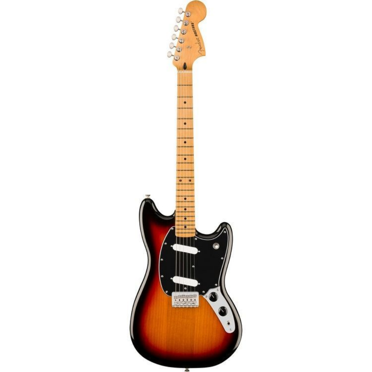 Fender Player II Mustang Electric Guitar, Maple FB, 3-Tone Sunburst