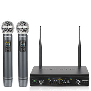 Phenyx Pro Best Budget Wireless PTU-52 Handheld UHF Wireless Microphone System, 200ft Range | Zoso Music Sdn Bhd