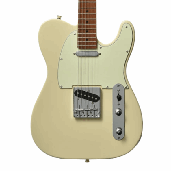 Bacchus Bte-1-rsm/m-owh Universe Series Roasted Maple Electric Guitar, Olympic White With Bag