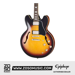 Epiphone 1962 ES-335 Reissue Semi-hollow Electric Guitar - Vintage Burst | Zoso Music Sdn Bhd