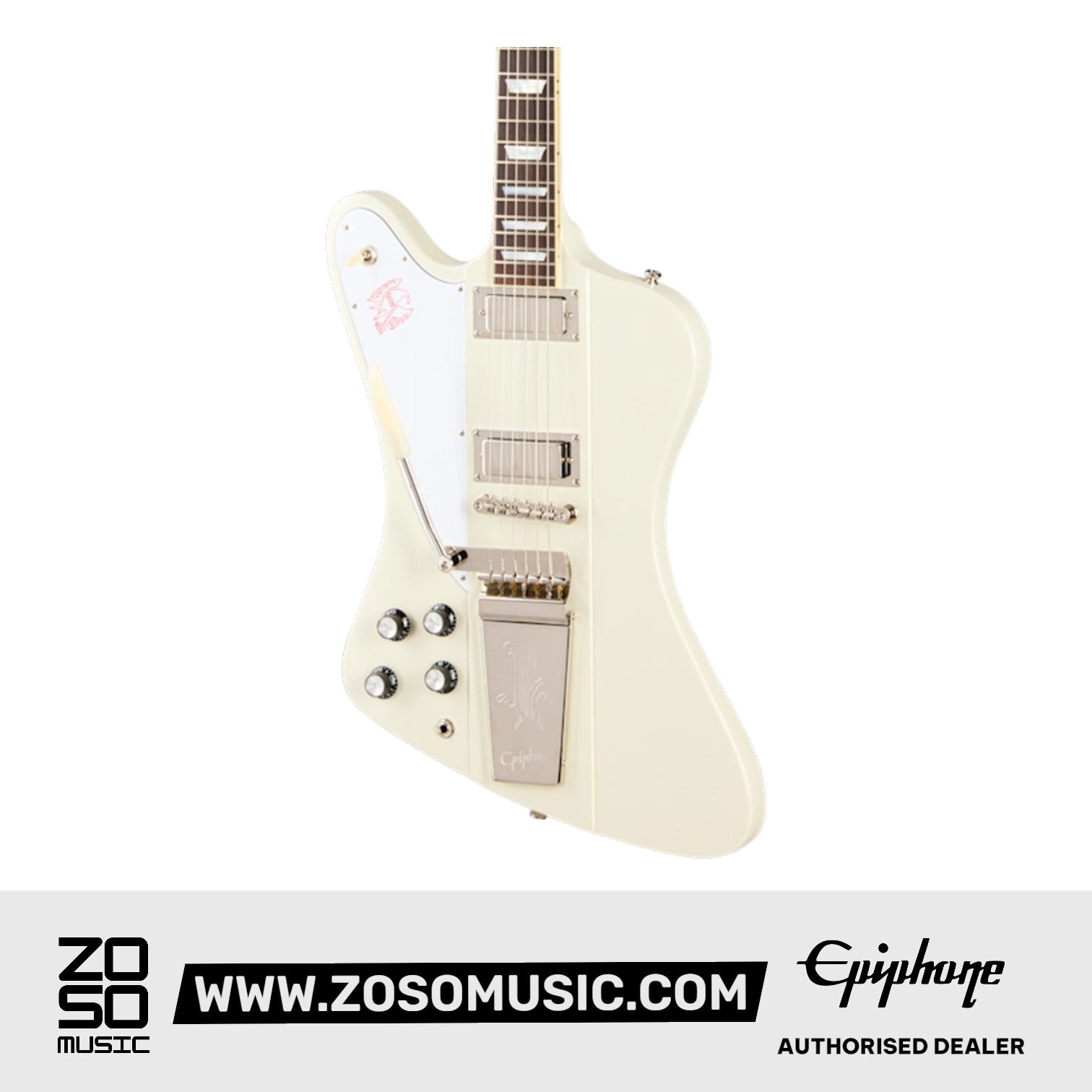 Epiphone 1963 Firebird V Electric Guitar - Polaris White